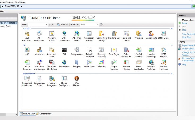 Cách thêm site mới vào IIS trên Windows 7, 8, 10